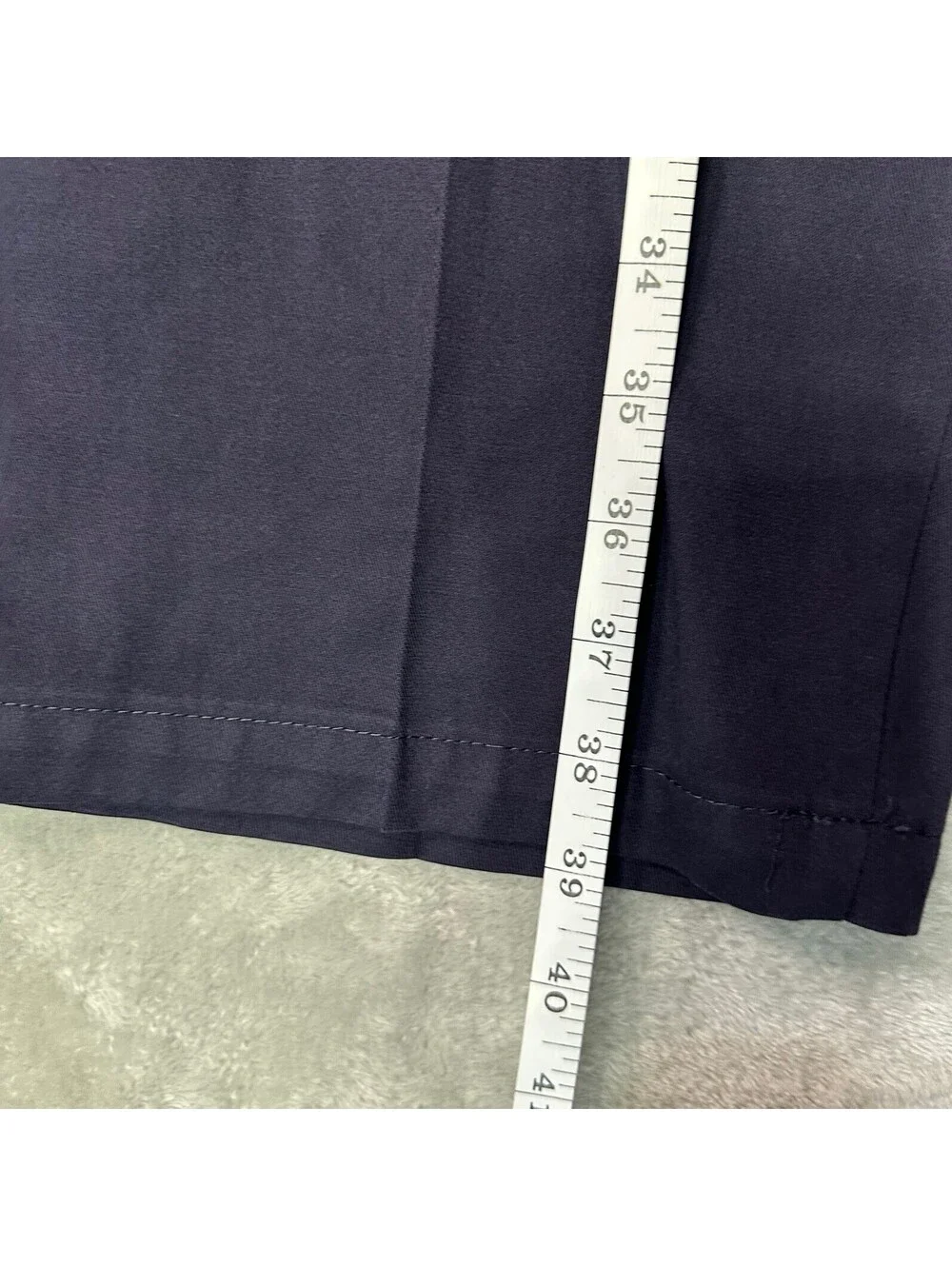 Mens Lee Custom Fit Collection Navy Blue Dress Pants 36x29 Flat Front